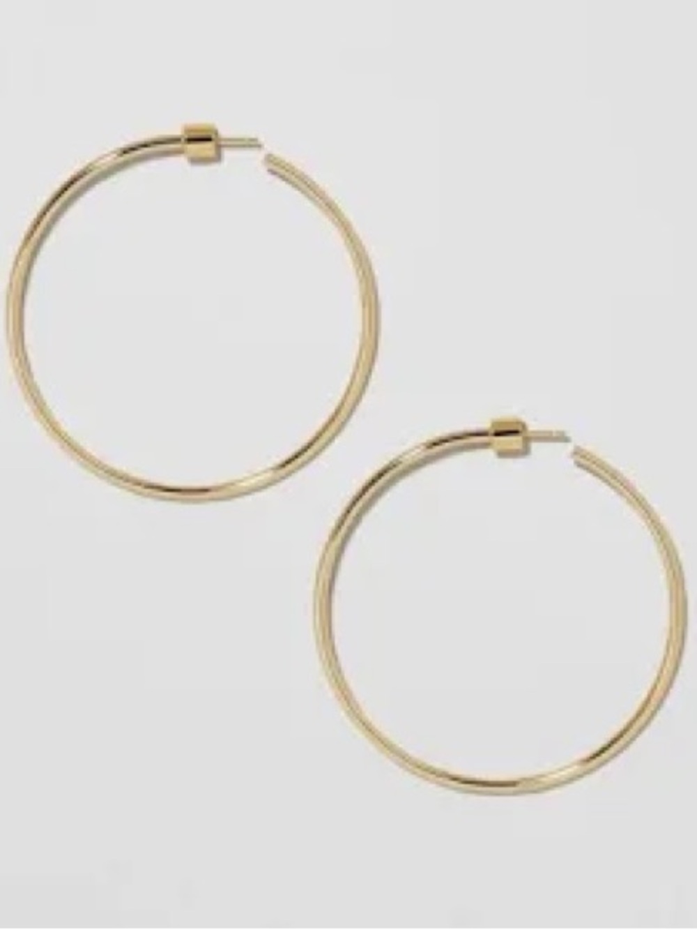 Gold Hoop Earrings - Classic Women's Jewelry